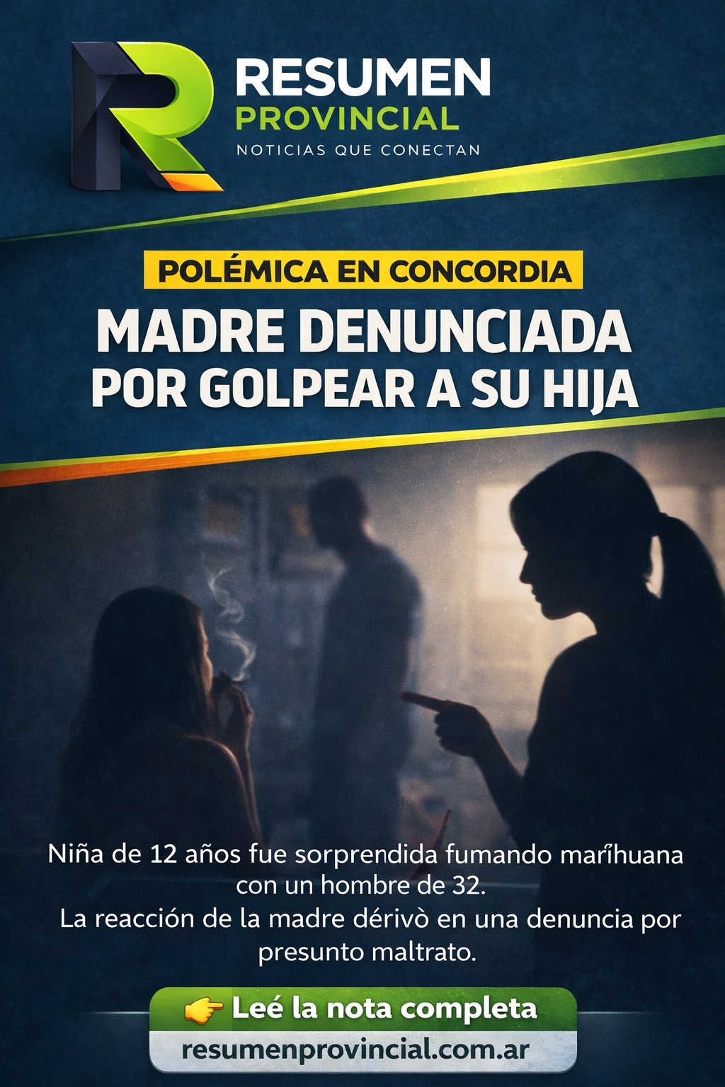 Polémica en Concordia: Madre denunciada por golpear a su hija tras sorprenderla con marihuana