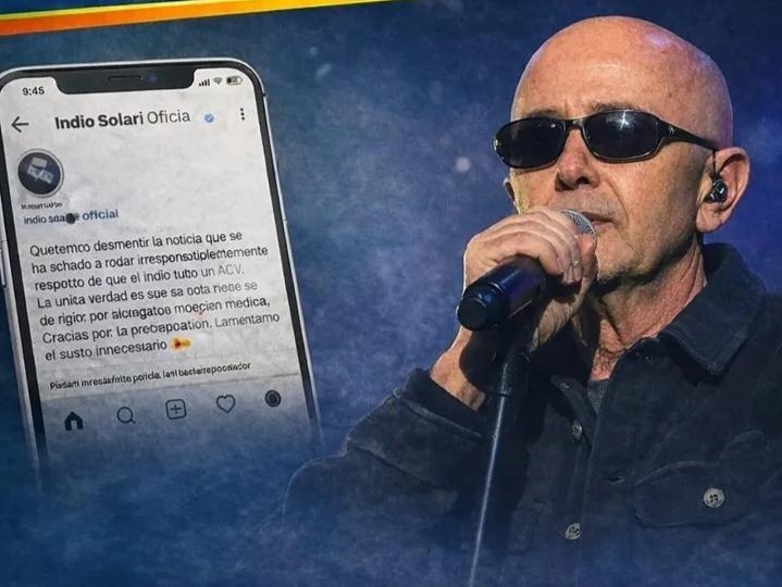 El Indio Solari no sufrió un ACV: su estado de salud está estable