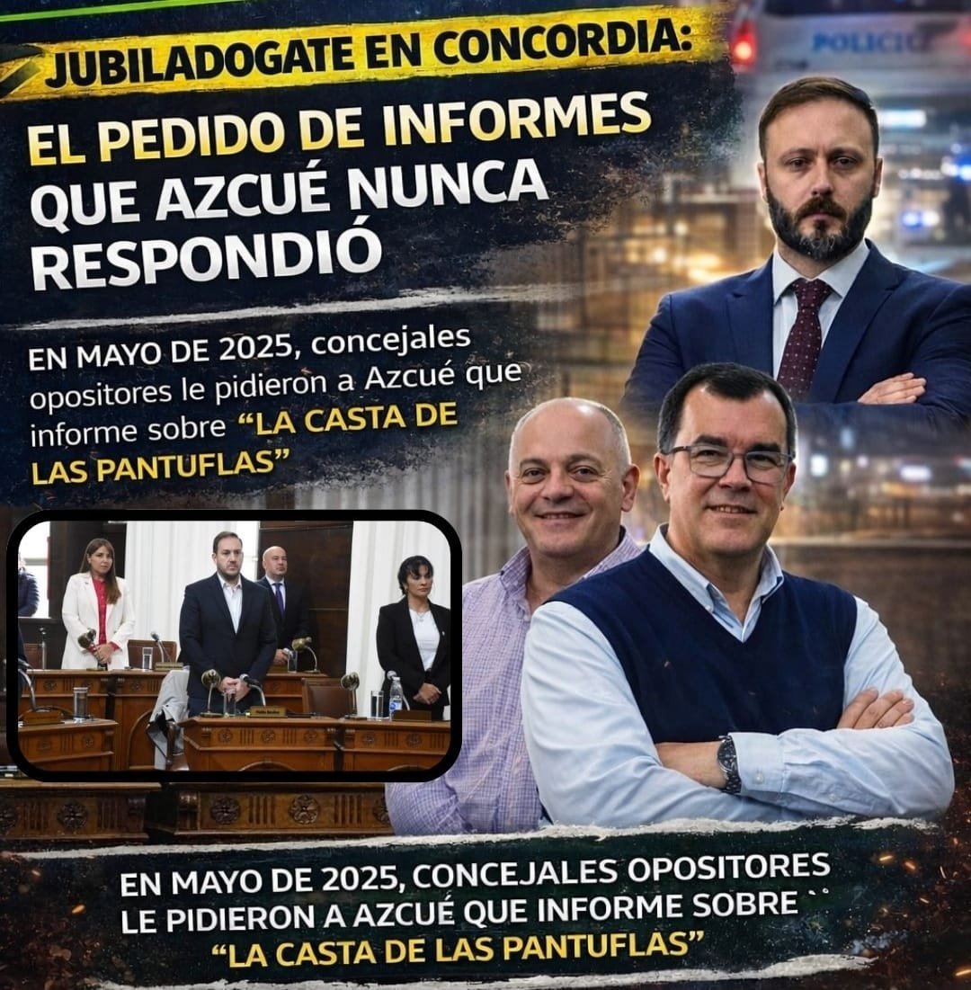 En mayo del 2025, concejales de la oposición le pidieron a Azcue un informe nunca respondido sobre "La Casta de las Pantuflas"